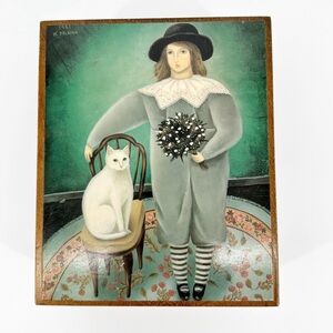 Vintage Wooden Musical Jewelry Box Made In Japan